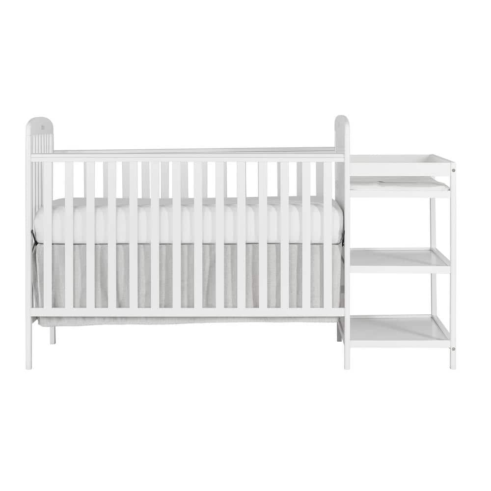 Dream On Me Anna White 4-in-1 Crib and Changing Table Combo -  678-W