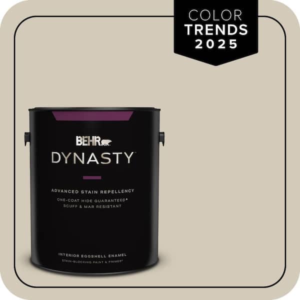 BEHR DYNASTY 1 gal. Designer Collection #DC-010 Even Better Beige Eggshell Enamel Interior Stain-Blocking Paint & Primer