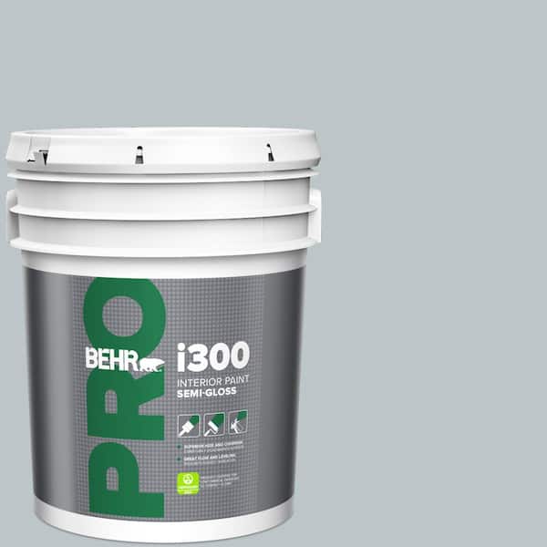 BEHR PRO 5 gal. #N490-2 Icicles Semi-Gloss Interior Paint
