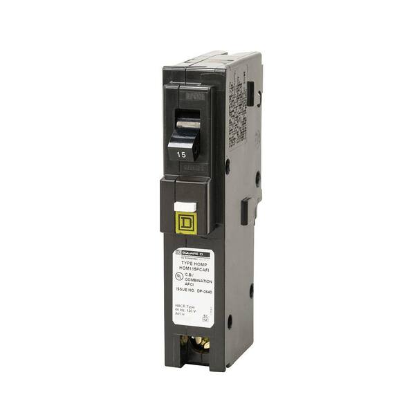 Square D HOM115AFI 15 A Miniature Circuit Breaker for sale online