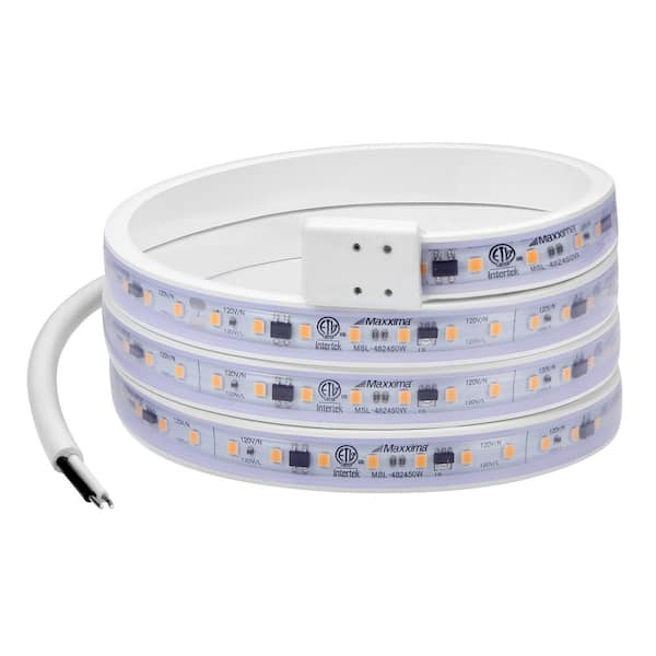 ledバーライト　ホワイト Maxxima 48 in. Hardwired, White, Integrated LED, Under Cabinet