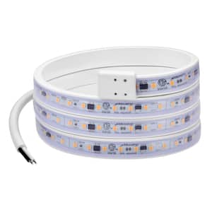 48 in. Hardwired, White, Integrated LED, Under Cabinet Light, 1840 Lumens, 3000K Warm White, 120-Volt Cove Light