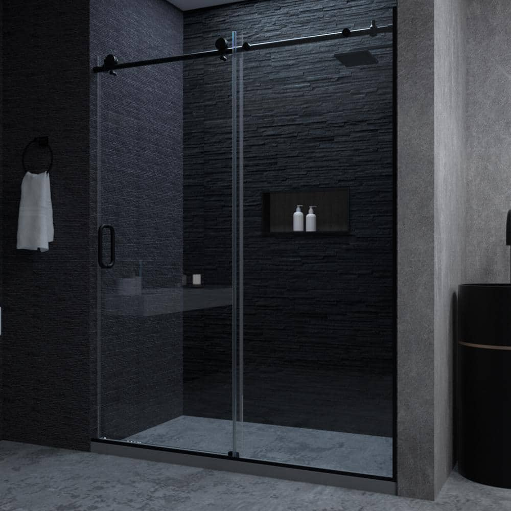 Woodbridge Aldeby 56 in. to 60 in. x 76 in. Frameless Shower