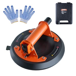 Glass Suction Cup 8 in. Heavy Duty Industrial Vacuum Suction Cup 615 lbs. Load Capacity with Steel Handle and Carry Box