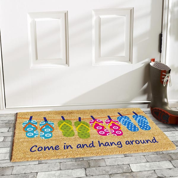Flip-flop Fun Door Mat 17 in. x 29 in.