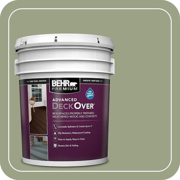 5 gal. #SC-132 Sea Foam Smooth Solid Color Exterior Wood and Concrete Coating