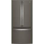 33 in. W 18.6 cu. ft. French Door Refrigerator in Slate, Counter Depth, Fingerprint Resistant ENERGY STAR
