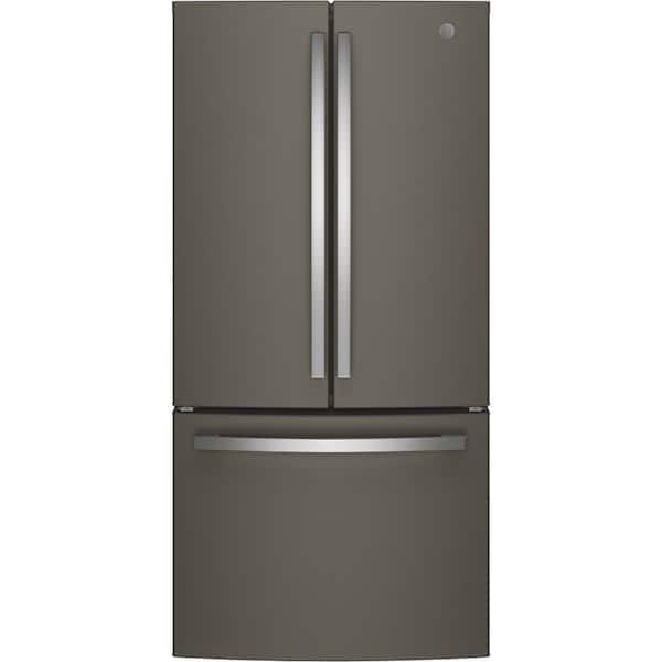 GE 33 in. W 18.6 cu. ft. French Door Refrigerator in Slate, Counter Depth, Fingerprint Resistant ENERGY STAR