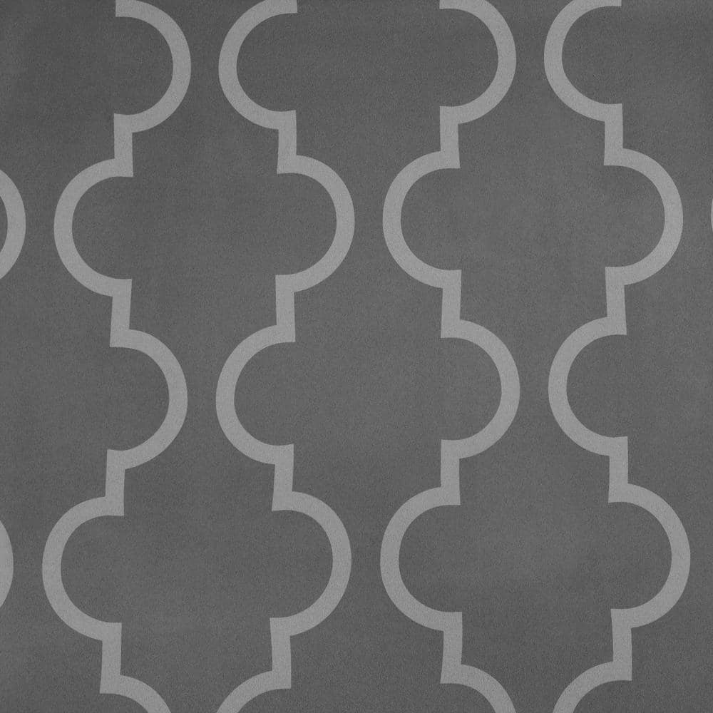 Seville Gray and Silver Blackout Polyester Window Panel
