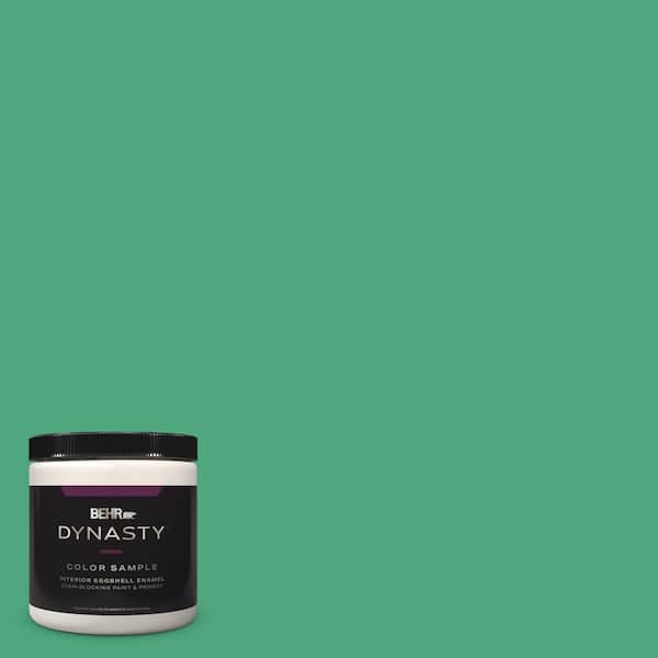 BEHR DYNASTY 8 oz. #P420-5 Shamrock Green Eggshell Enamel Stain-Blocking Interior Paint and Primer Sample