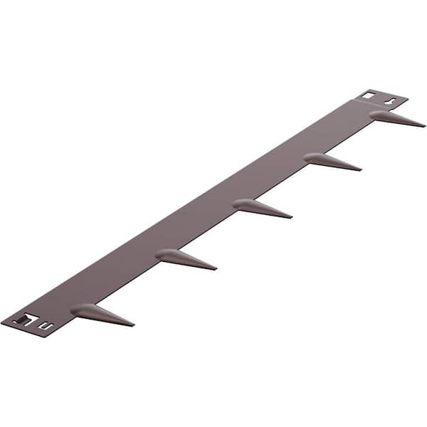5-Pack 39 in. x 3 in. Bendable Steel Landscape Edging, Pre Rusted Lawn and Garden Border, Brown