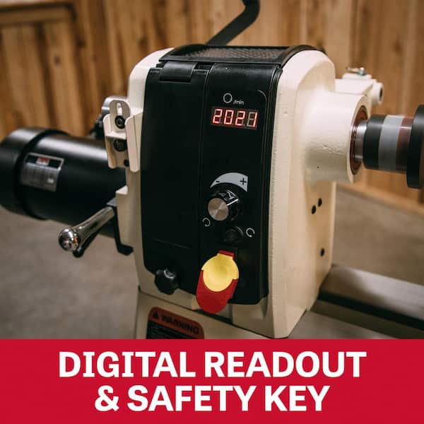 Jet JWL-1640EVS 16 in. x 40 in. Wood Lathe 719500 - The Home Depot