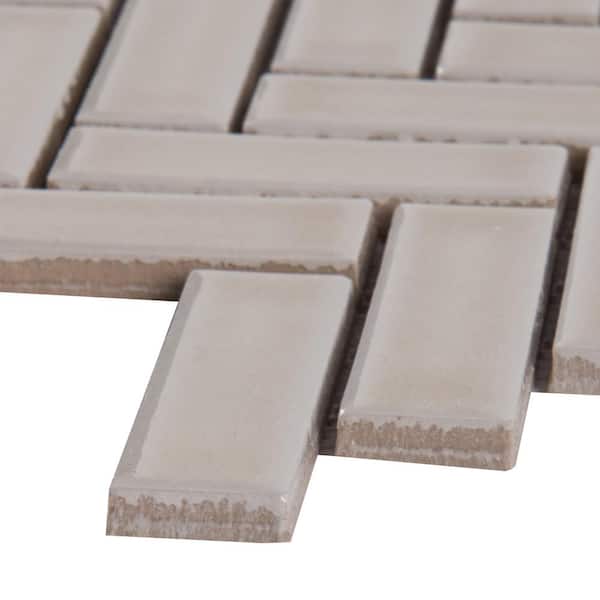 MSI Portico Pearl Herringbone 11 in. x 12 in. Glossy