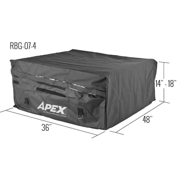 Apex 48 in. Waterproof Hitch Cargo Carrier Rack Bag with Expandable Height  CSBG-48 - The Home Depot