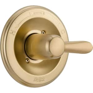 Lahara Monitor 1-Handle Wall-Mount Temperature Control Valve Trim Kit in Champagne Bronze (Valve not Included)