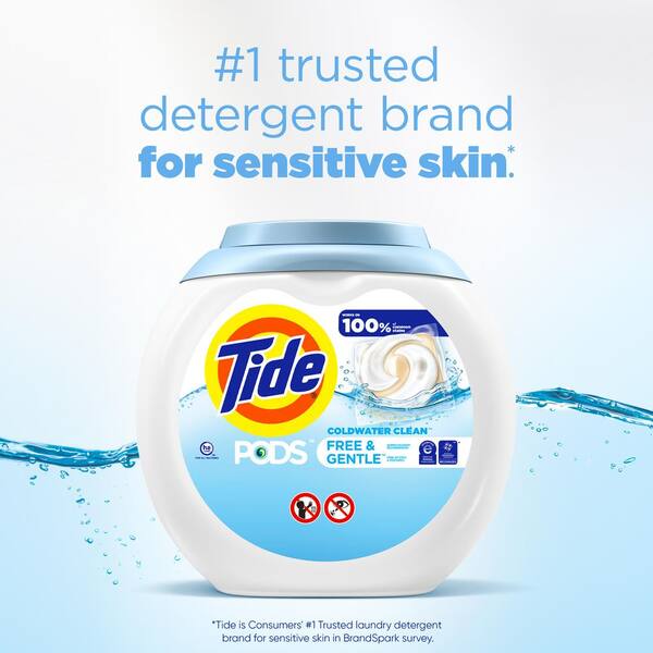 Tide Free and Gentle Unscented Laundry Detergent Pods (20-Count