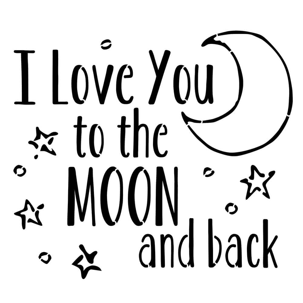 VARIOUS SIZES 'I LOVE YOU TO THE MOON AND BACK' LASER CUT 
