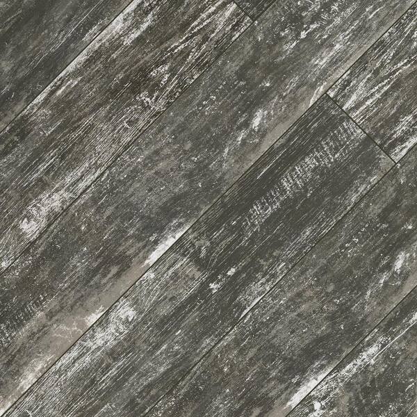 Vintage Silver 8 in. x 36 in. Matte Porcelain Floor and Wall Tile (14 sq. ft. / case)