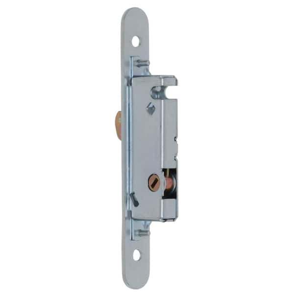1/2" Wide Round End Face Plate Mortise Lock with 45 Degree Keyway E2164 