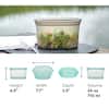 Zip Top 16 oz. Gray Reusable Silicone Small Dish Zippered Storage Container  Z-DSHS-02 - The Home Depot