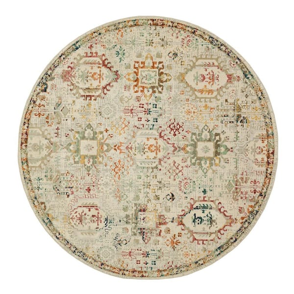 Home Decorators Collection Medallion Multi 7 ft. 10 in. Indoor Round Area Rug