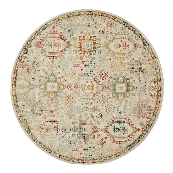 Medallion Multi 7 ft. 10 in. Indoor Round Area Rug