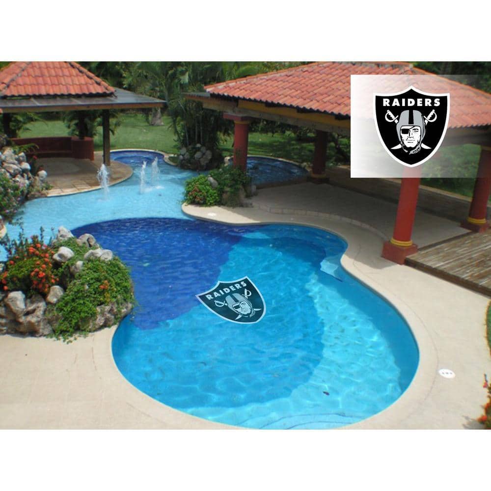 Applied Icon NFL Oakland Raiders 59 in. x 59 in. Large Pool Graphic ...