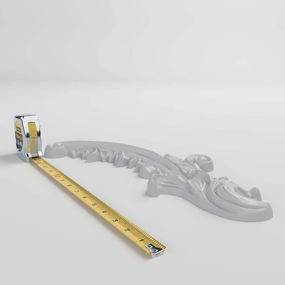 Medway 6.63'' White Primed Urethane Scroll Onlay