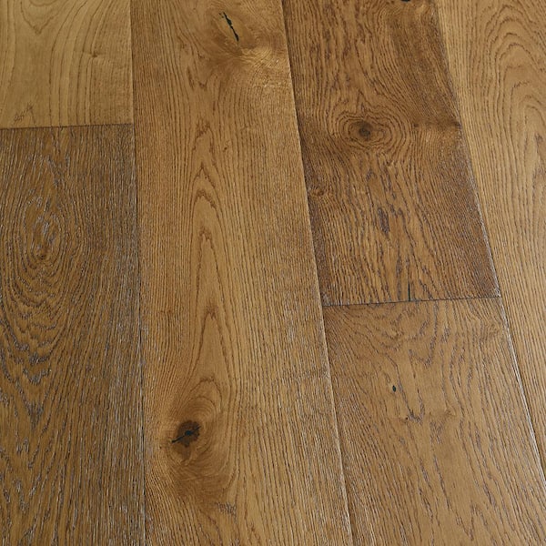 Malibu Wide Plank Vanderbilt French Oak 9/16 in. T x 8.7 in. W Tongue & Groove Wirebrushed Engineered Hardwood Flooring (1357 sq.ft/plt)