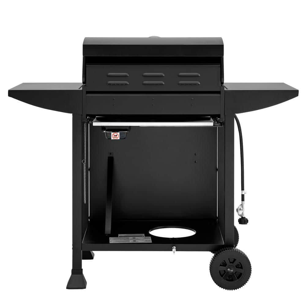Royal Gourmet 3-Burner Black Propane Gas Grill with Stainless Steel