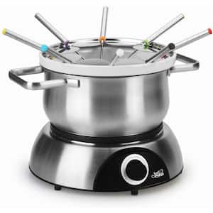 350 W Black Stainless Steel Electric S'mores and Fondue Maker