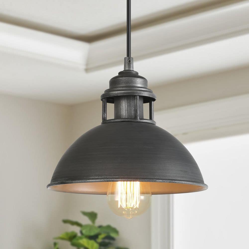 Stræde betale bande Have a question about LNC 1-Light Industrial Farmhouse Barn Pendant Light  Modern Dark Gray Island Bar Pendant Ceiling Light with Metal Dome Shade? -  Pg 1 - The Home Depot