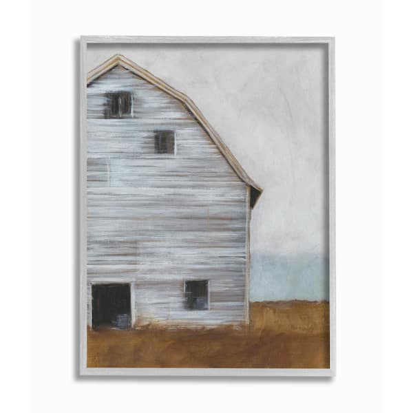 Stupell Industries 11 in. x 14 in. "Worn Old Barn Farm Painted" by Ethan Harper Framed Wall Art