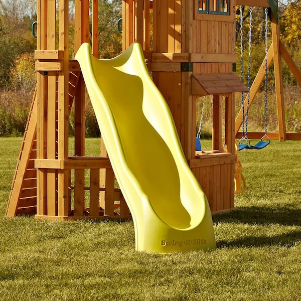 Swing-N-Slide Playsets Yellow Super Speed Wave Slide NE 3062 - The