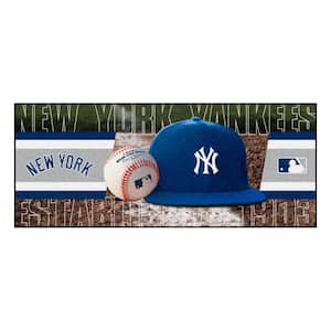 New York Yankees Gray 2.5 ft. x 6 ft. Baseball Runner Area Rug