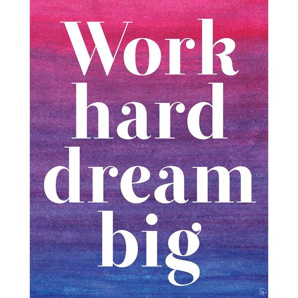 Creative Gallery 20 in. x 24 in. "Dream Big" Wrapped Canvas Wall Art Print
