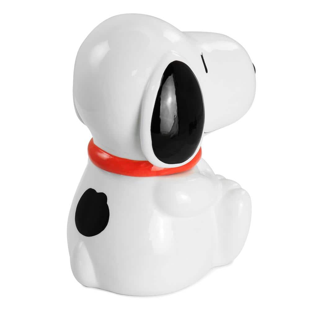 White Ceramic Snoopy and Woodstock Cookie Jar