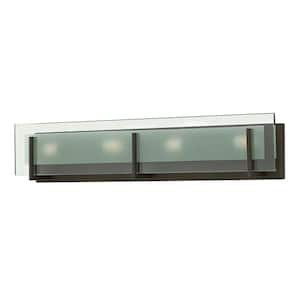 LATITUDE 26 in. 4-Lights Oil Rubbed Bronze Vanity Light