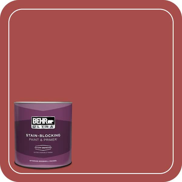 BEHR ULTRA 1 qt. Home Decorators Collection #HDC-CL-09 Persimmon Red Extra Durable Eggshell Enamel Interior Paint & Primer