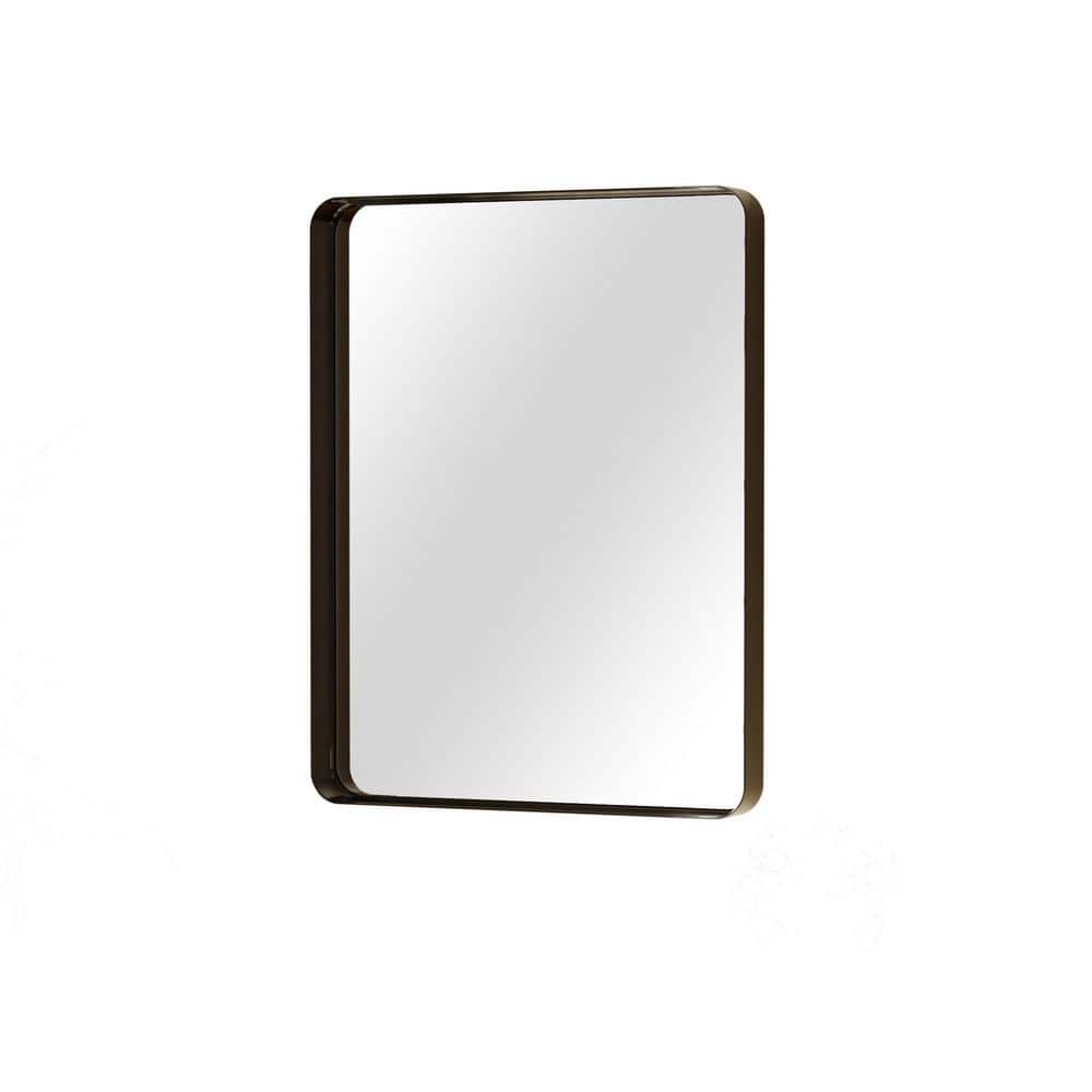 Black 30 in. W x 40 in. H Modern Rectangular Aluminum Alloy Deep Framed Bathroom Vanity Mirror price history on PriceWatchPro