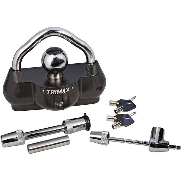 Trimax Universal Class I to V All Keyed Alike Towing Kit Pack Hitch Lock Set with Carrying Case