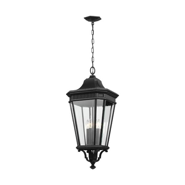 Generation Lighting Cotswold Lane Black 4-Light Hanging Lantern ...