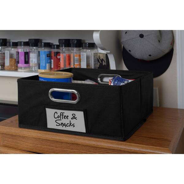 Niche Cubo 12 in. x 6 in. Black Folding Fabric Bin