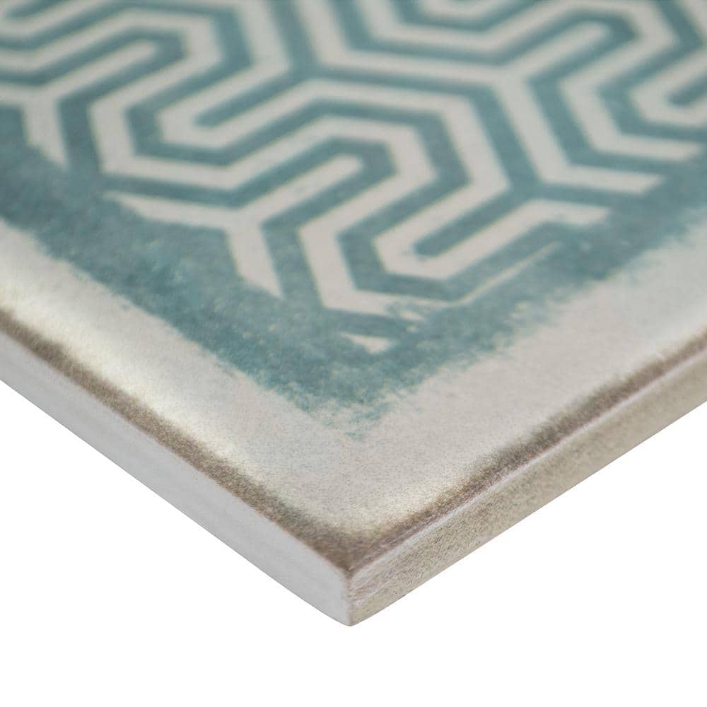 Coronado 8" x 8" Blue Matte Porcelain Wall and Floor Tile