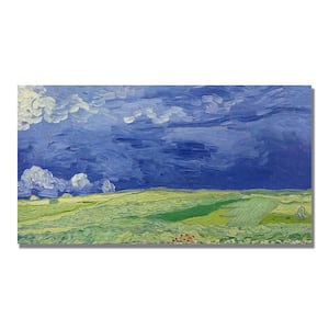 16 in. x 32 in. Wheatfields under Thundercloud Canvas Art