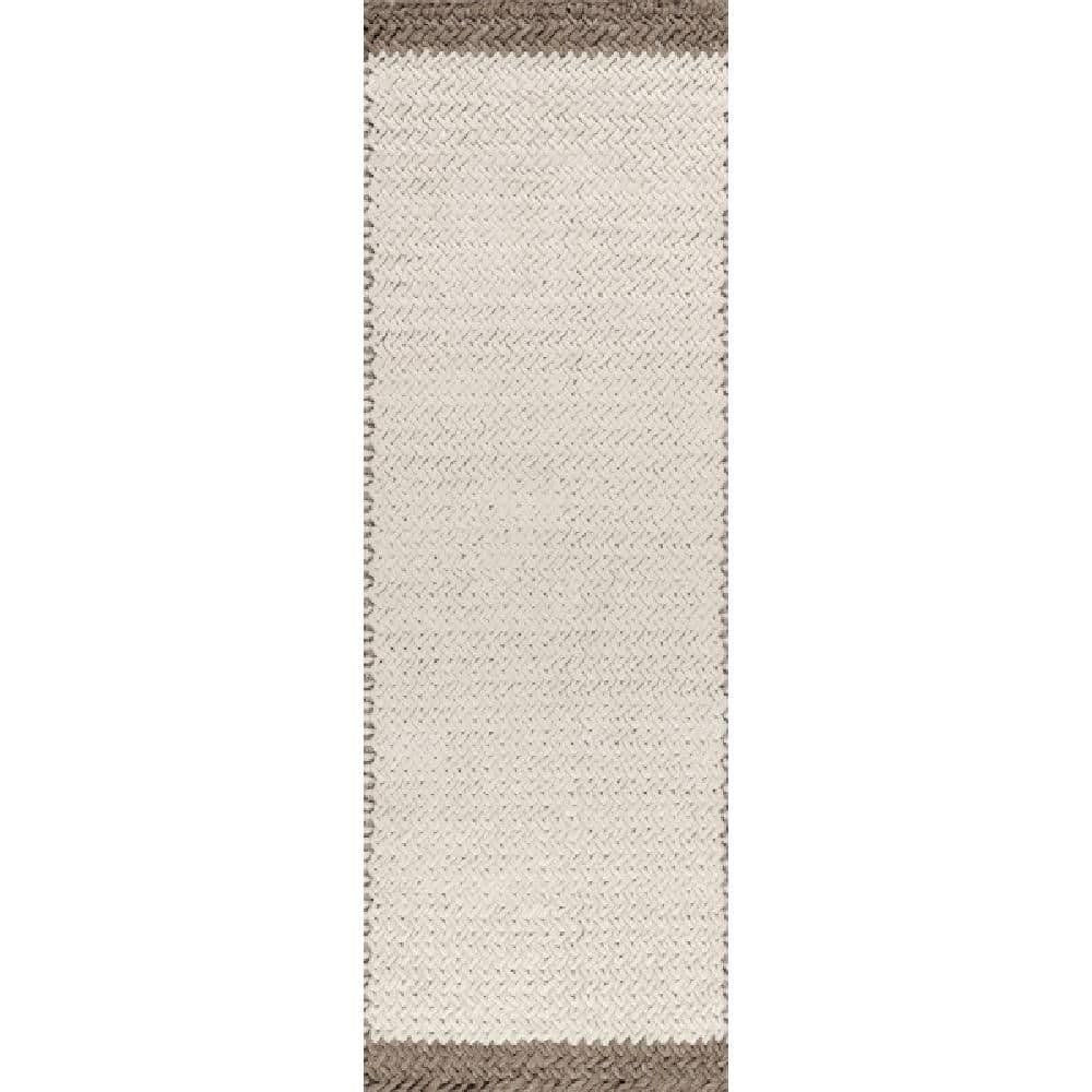 Dune 2 ft. 6 in. x 8 ft.  Wool Ivory Indoor/Outdoor Patio Runner Rug price history on PriceWatchPro