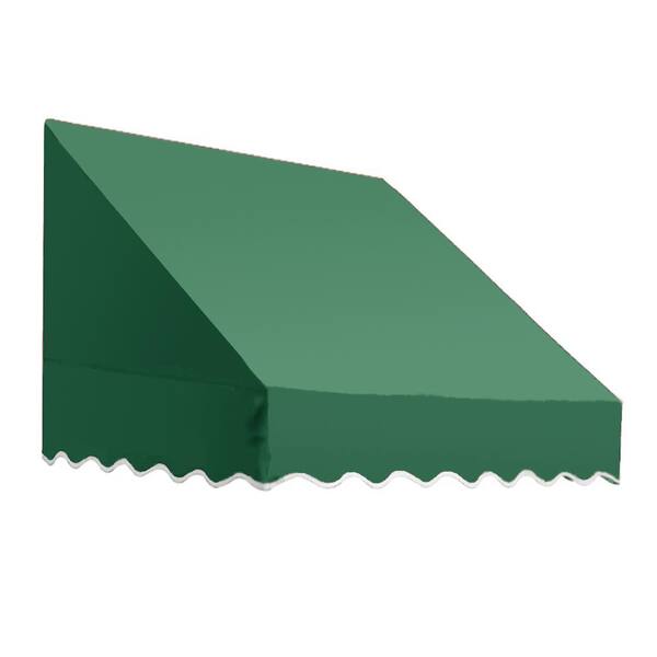 AWNTECH 3.38 ft. Wide San Francisco Window/Entry Fixed Awning (18 in. H x 36 in. D) Forest