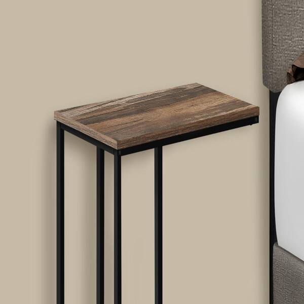 Jushua 15.75 in. L x 9.45 in. W x 24 in. H C-Shaped Brown Wood