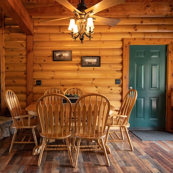 log cabin interior