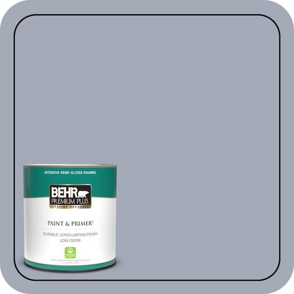 BEHR PREMIUM PLUS 1 qt. #610F-5 Ridge View Semi-Gloss Enamel Low Odor Interior Paint & Primer